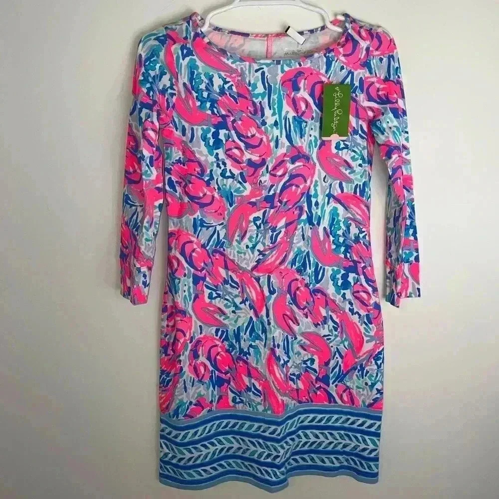 Lilly Pulitzer CRACKED UP ENGINEERED DRE MARLOWE DRESS XXS